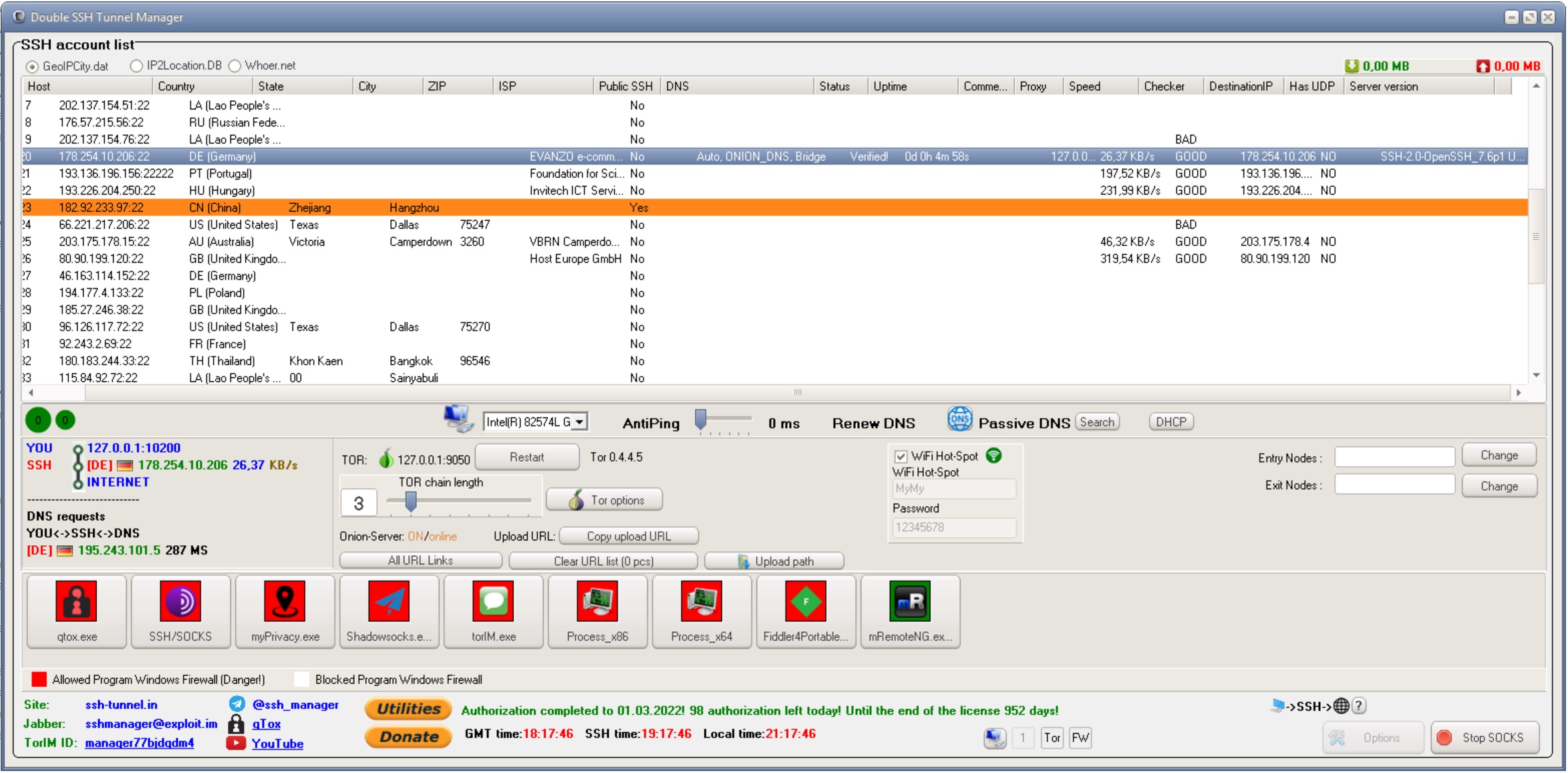 double ssh tunnel