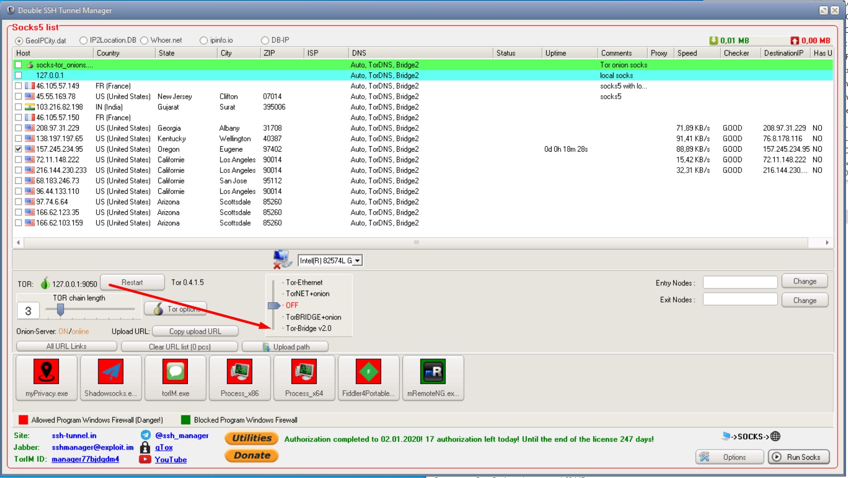 double ssh tunnel manager download