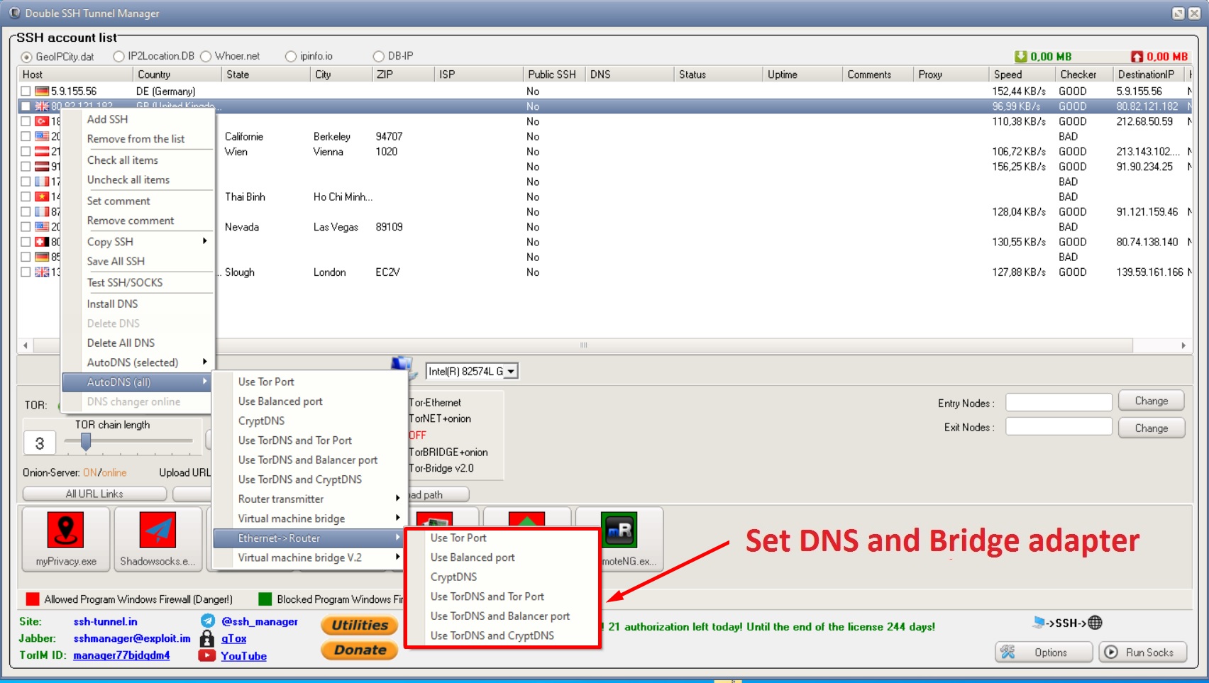 double ssh tunnel manager download